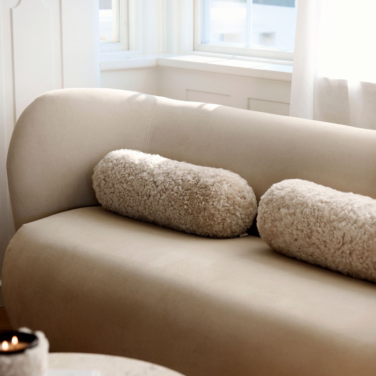 Bolster cushion | Short-haired | New Zealand | Ø20xL52 cm