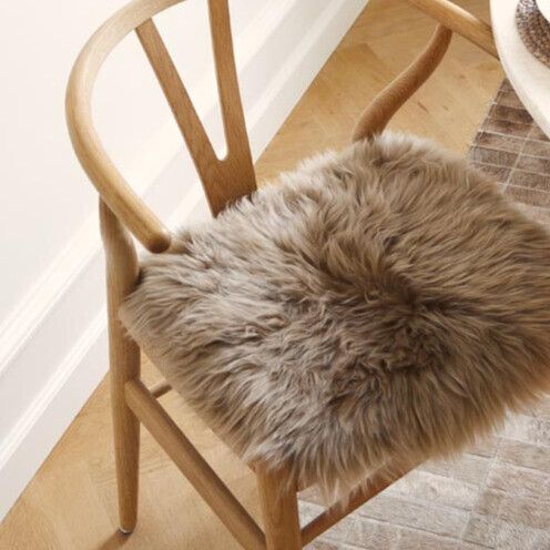 Seat cushion w/fill | Long-haired | New Zealand | 37x37 cm