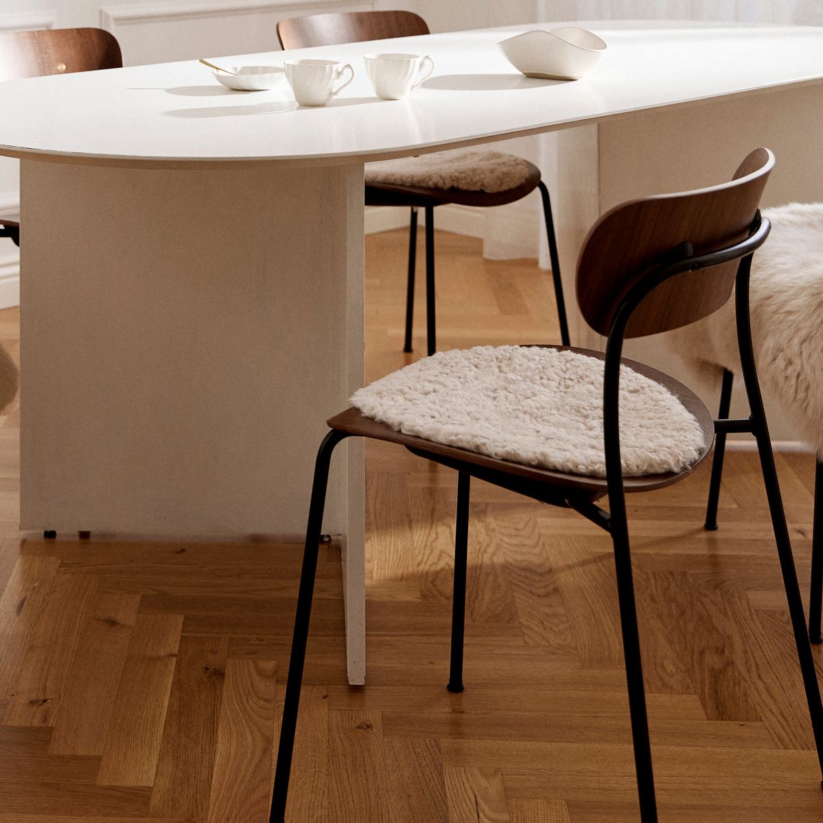 Seat cushion | Short-haired | New Zealand | Ø38 cm