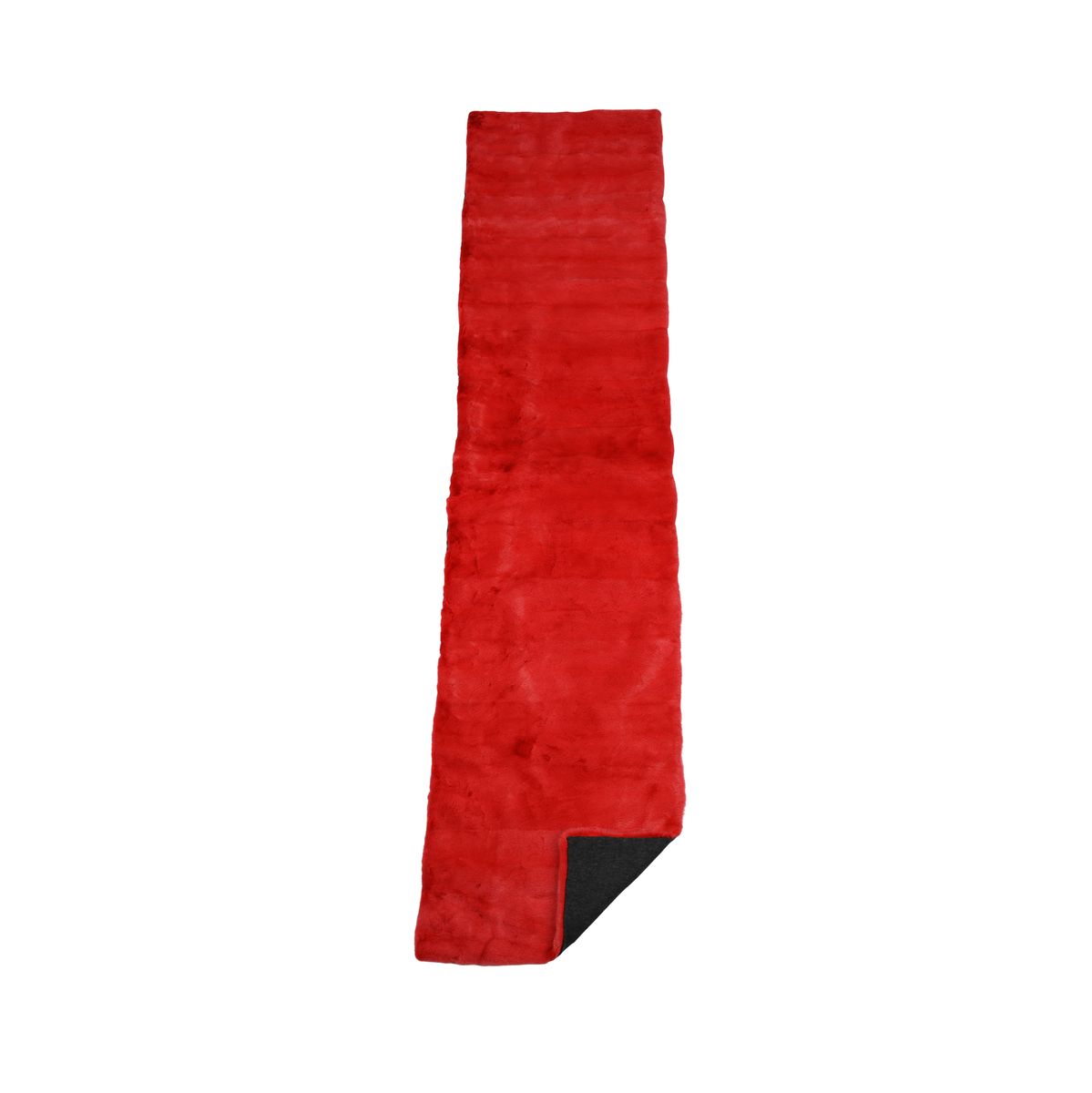 Mink plaid | Back of cashmere | Red | 52x222 cm