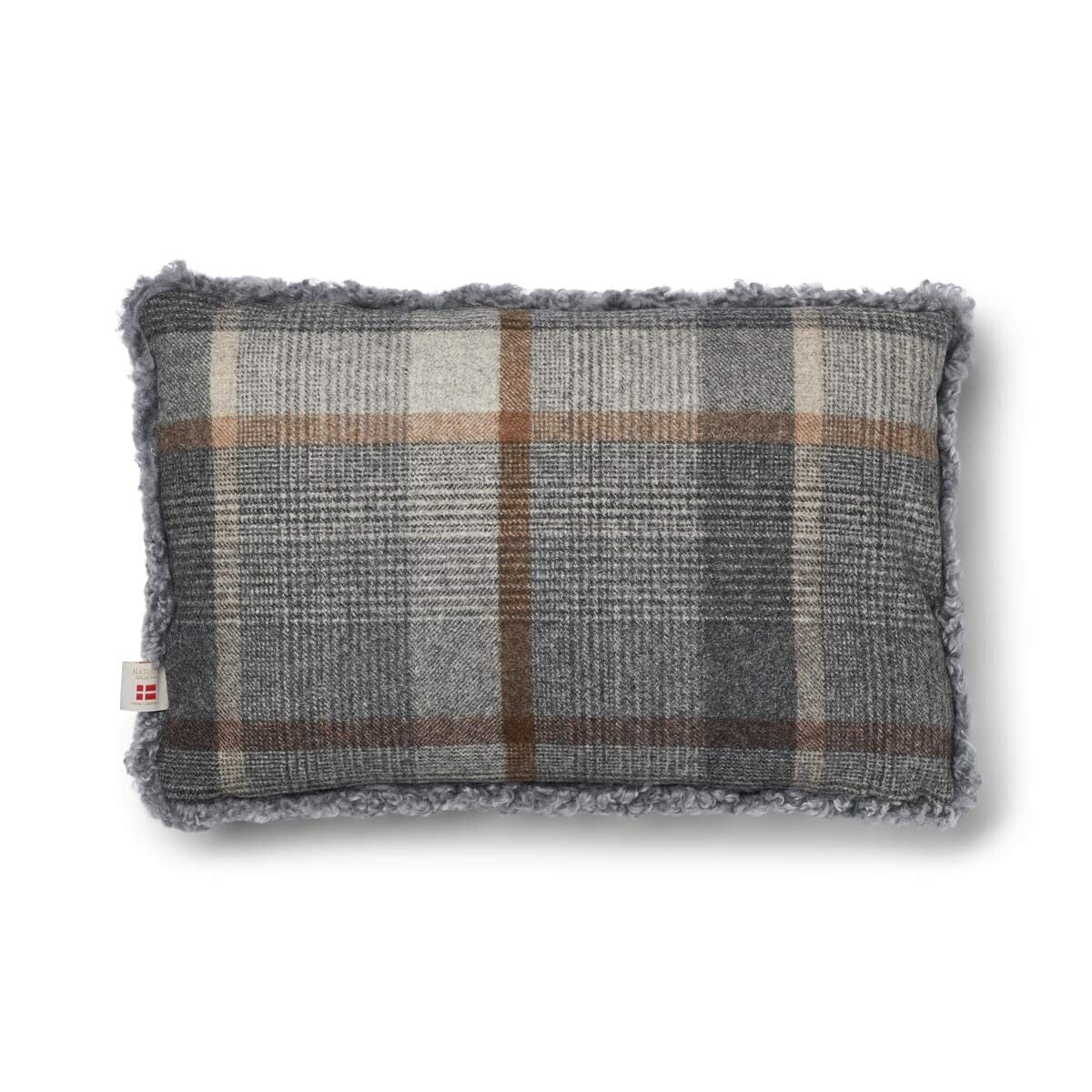 Checked Collection | Wool pillow | Short-haired | 34x52 cm