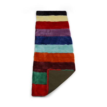 Mink plaid | Back of cashmere | Multicolor Bright | 70x230 cm