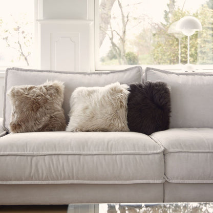 Lambskin cushion | Long-haired | New Zealand | 35x35 cm