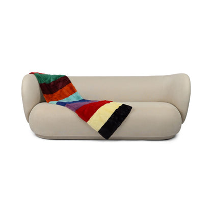 Mink plaid | Back of cashmere | Multicolor Bright | 70x230 cm