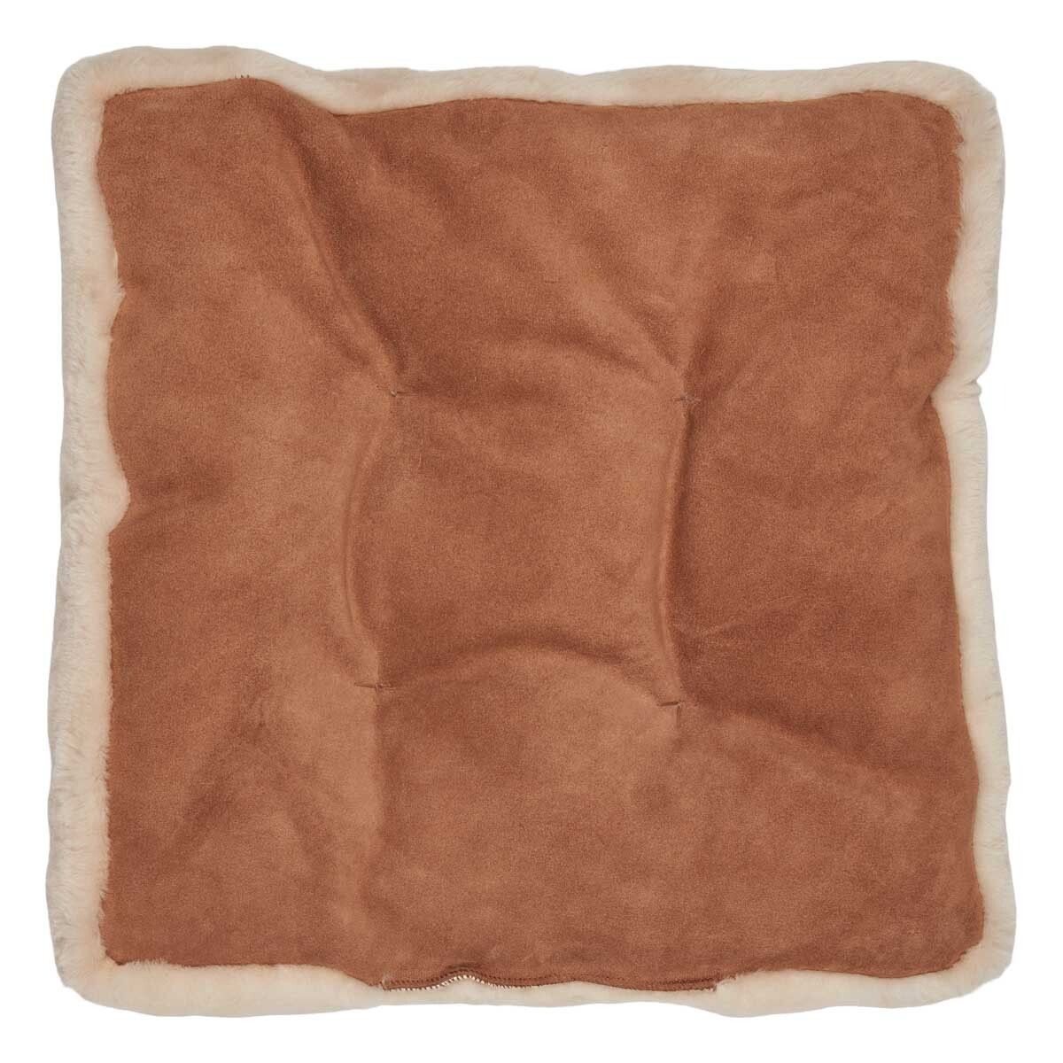 Seat cushion w/fill | Moccasin | New Zealand | 45x45 cm