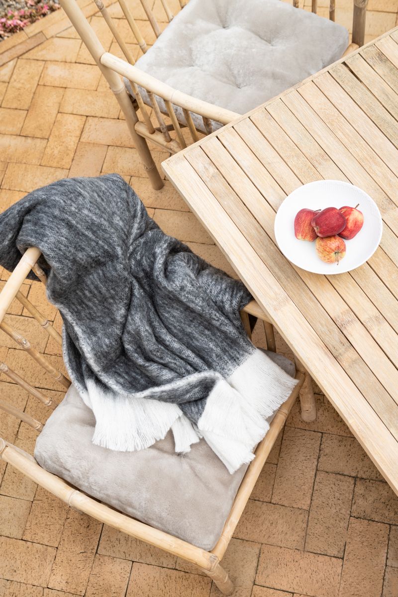 Seat cushion w/fill | Moccasin | New Zealand | 45x45 cm