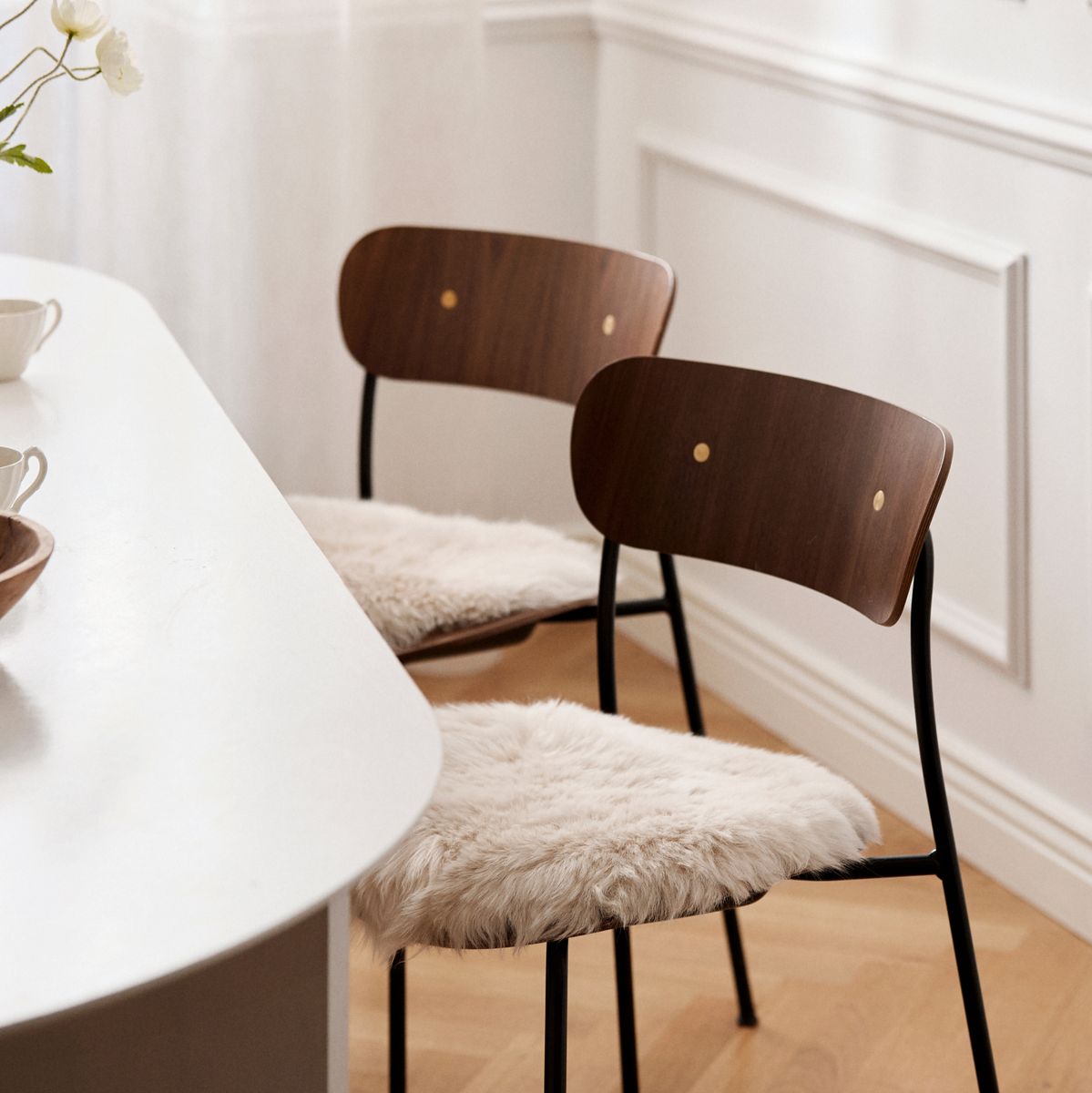 Seat cushion | Long-haired | New Zealand | Ø38 cm