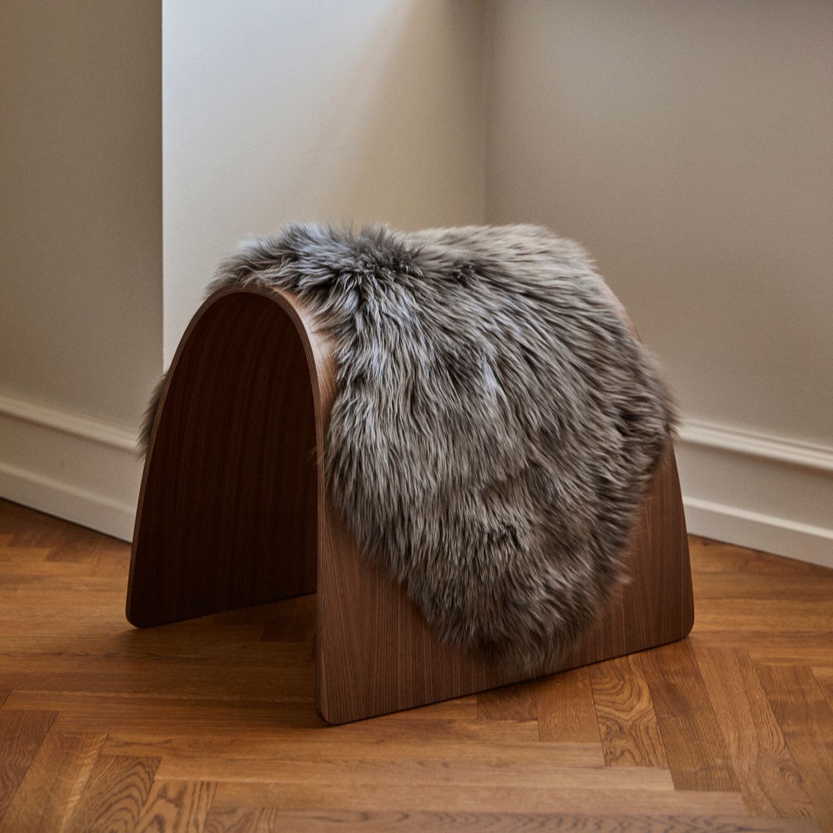 Sheep Stool cover | Long-haired | New Zealand