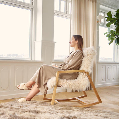 Rocking chair with Tibetan cover