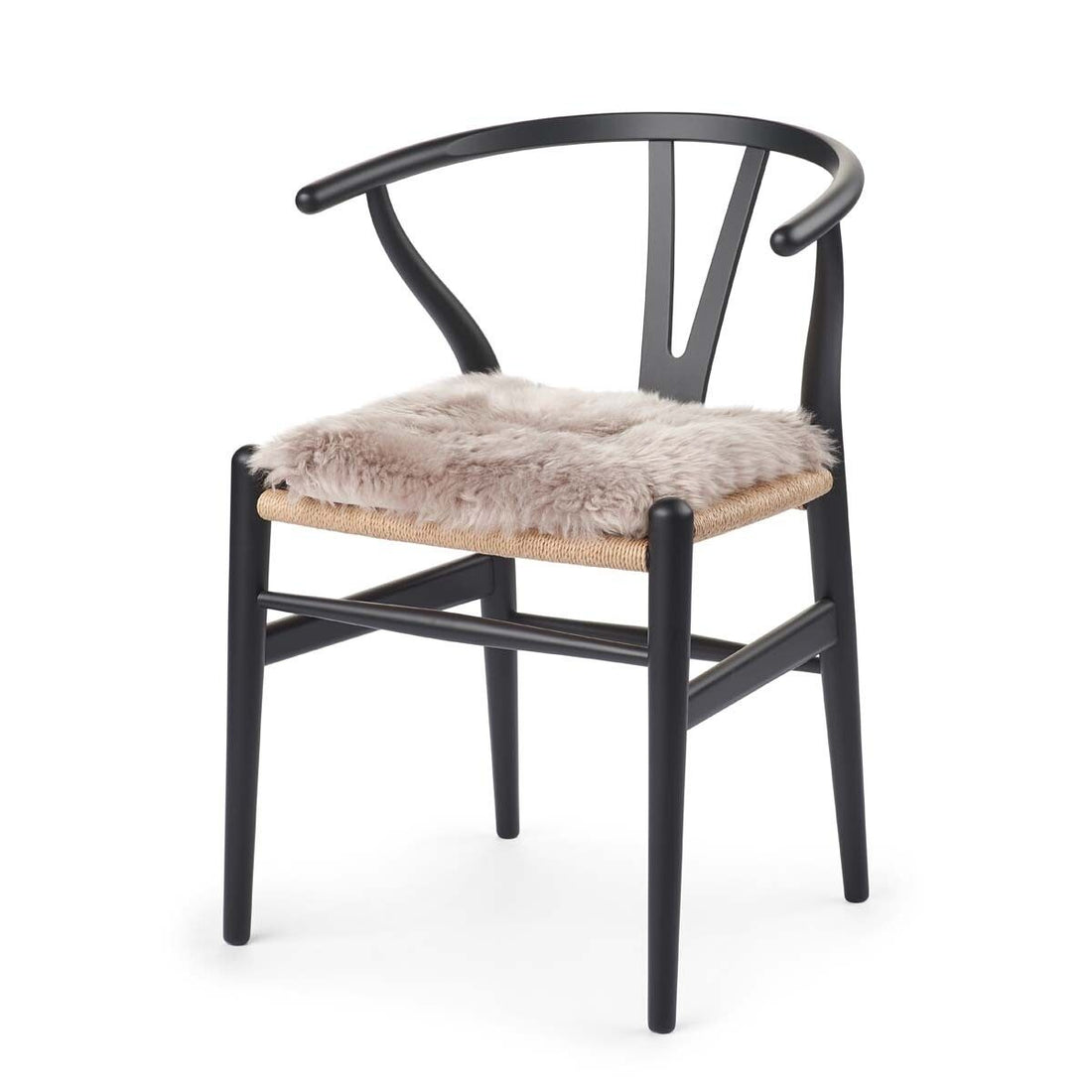 Seat cushion w/filling | Lambskin | Long Hair | New Zealand | 37x37 cm