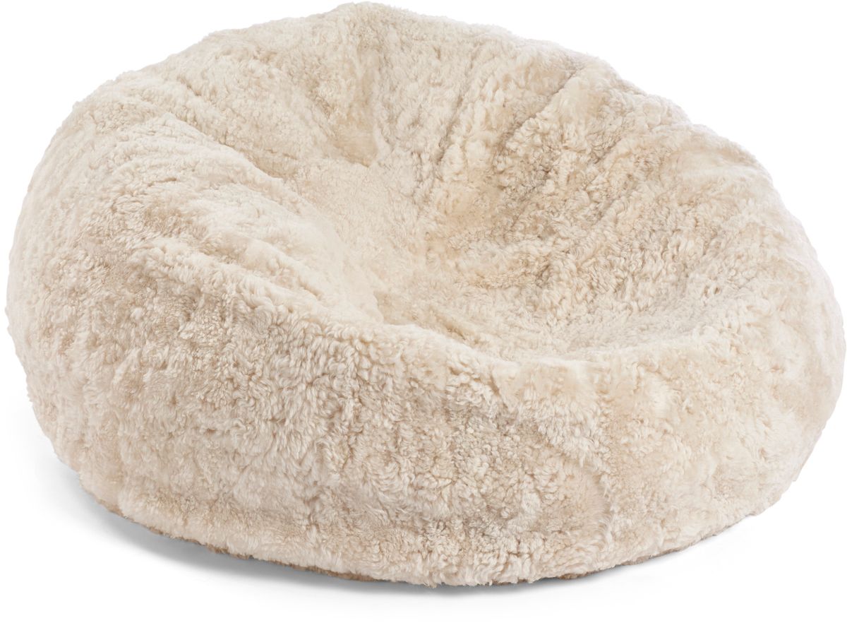 Round bean bag chair | Short-haired | New Zealand | 73x74 cm &amp; 92x93 cm