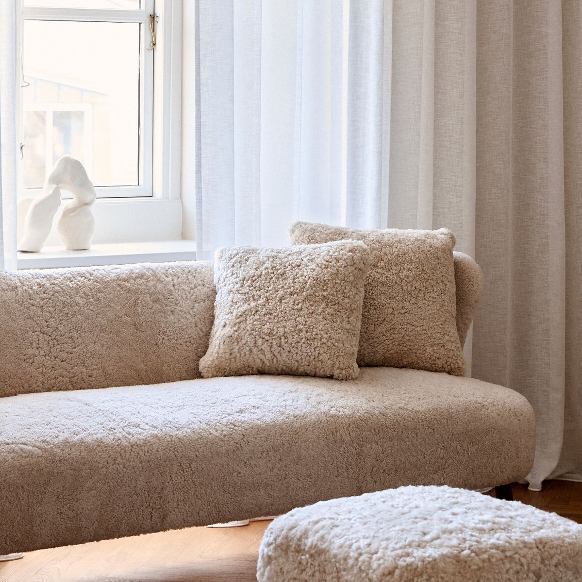 Lambskin cushion | Short-haired | New Zealand | Double Sided | 40x40 cm