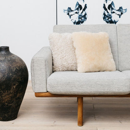 Lambskin cushion | Moccasin | Double Sided | 40x40 cm