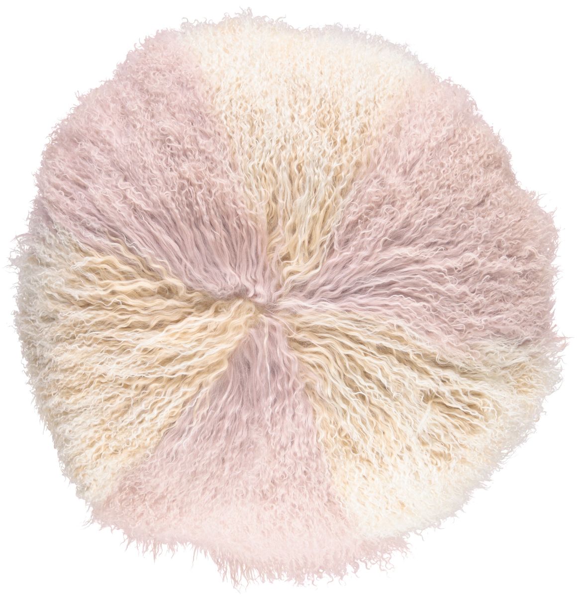 Lambskin cushion | Curly | Tibet | Ø45 cm, Ø62 cm &amp; Ø38 cm