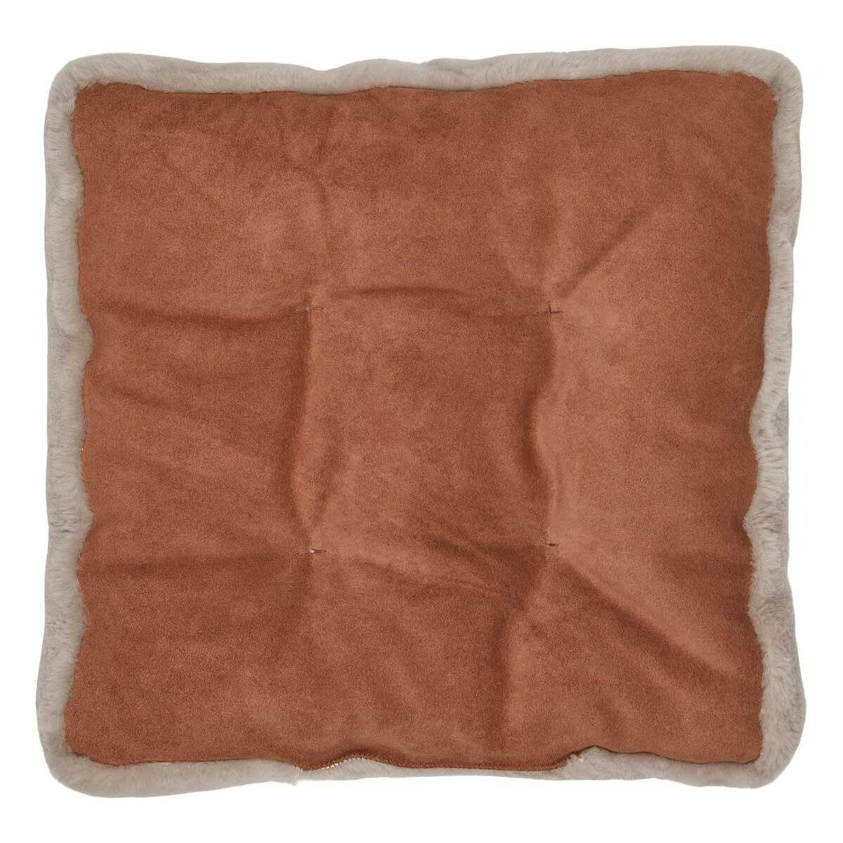 Seat cushion w/fill | Moccasin | New Zealand | 45x45 cm