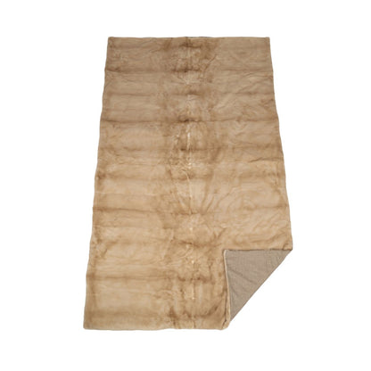 Mink plaid | Back of cashmere | Palomino | 120x220 cm