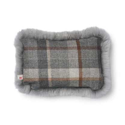 Checked Collection | Wool pillow | Long-haired | 34x52 cm