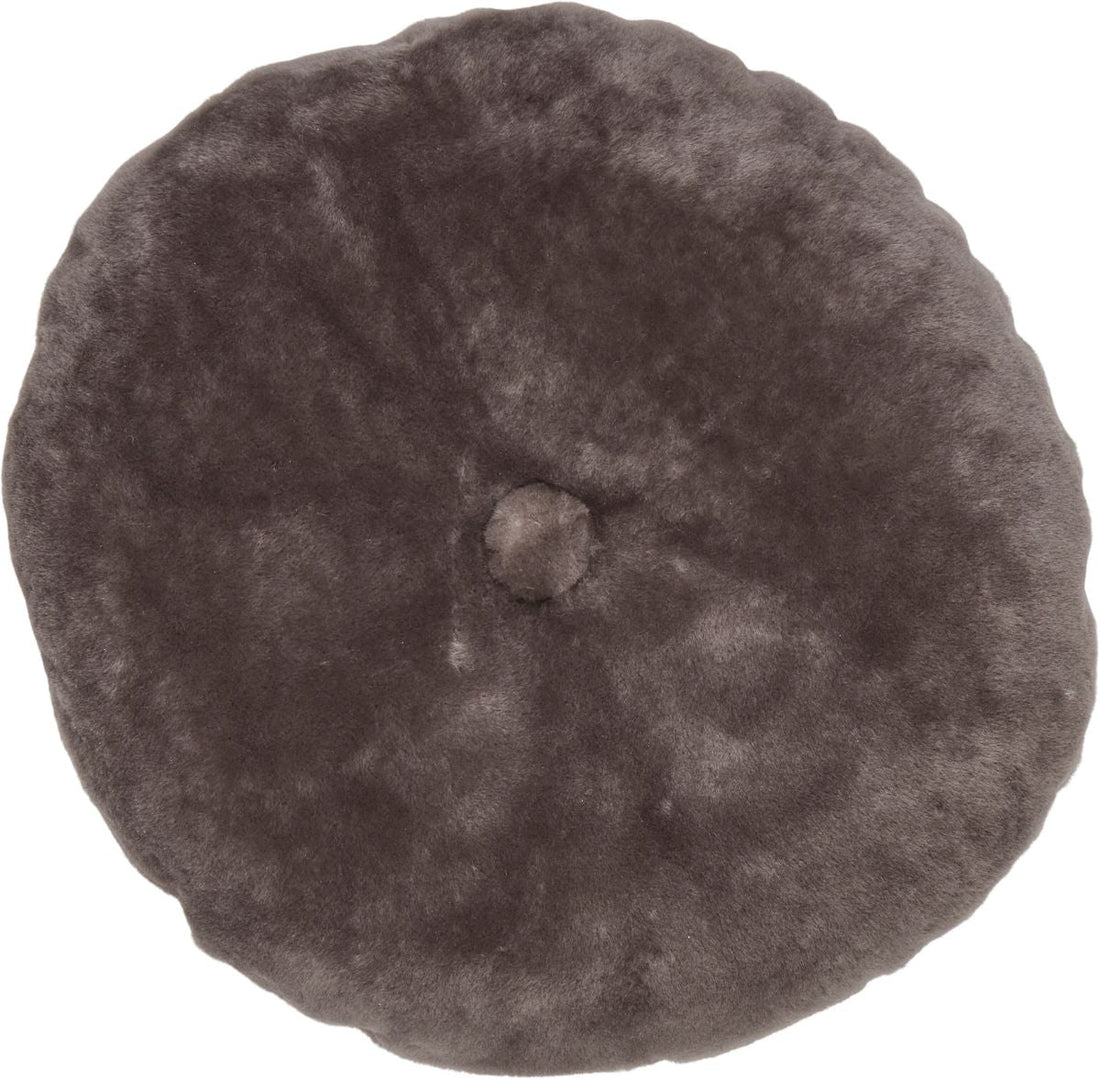Lambskin cushion | Moccasin | Double Sided | Ø45 cm