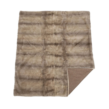 Mink plaid | Back of cashmere | Pearl Cross | 180x200 cm