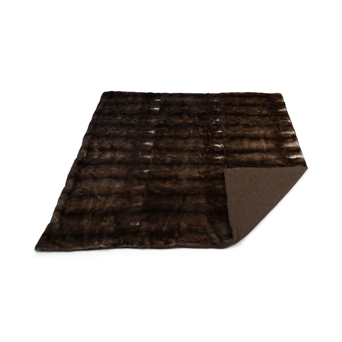 Mink plaid | Back of cashmere | Cinnamon | 150x150 cm