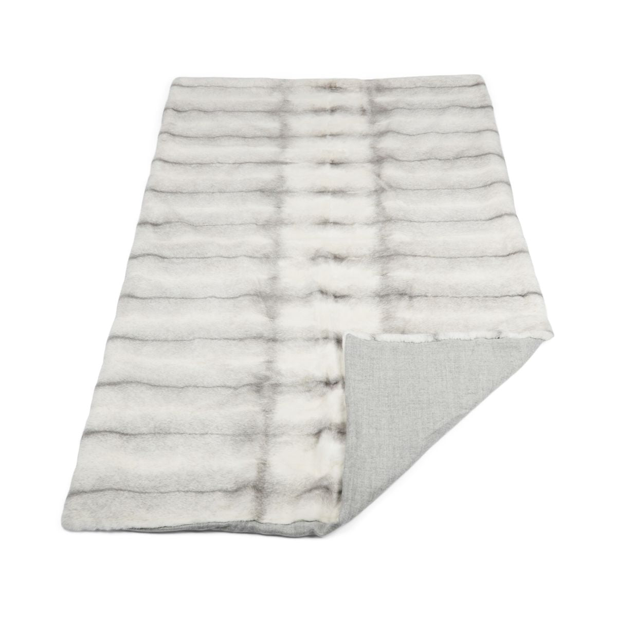 Mink plaid | Cashmere backing | Sapphire Cross | 55x220 cm