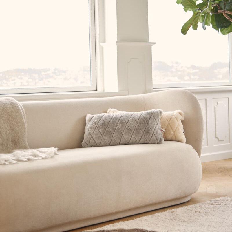 Leaf pillow | Moccasin | Double Sided | New Zealand | 28x56 cm