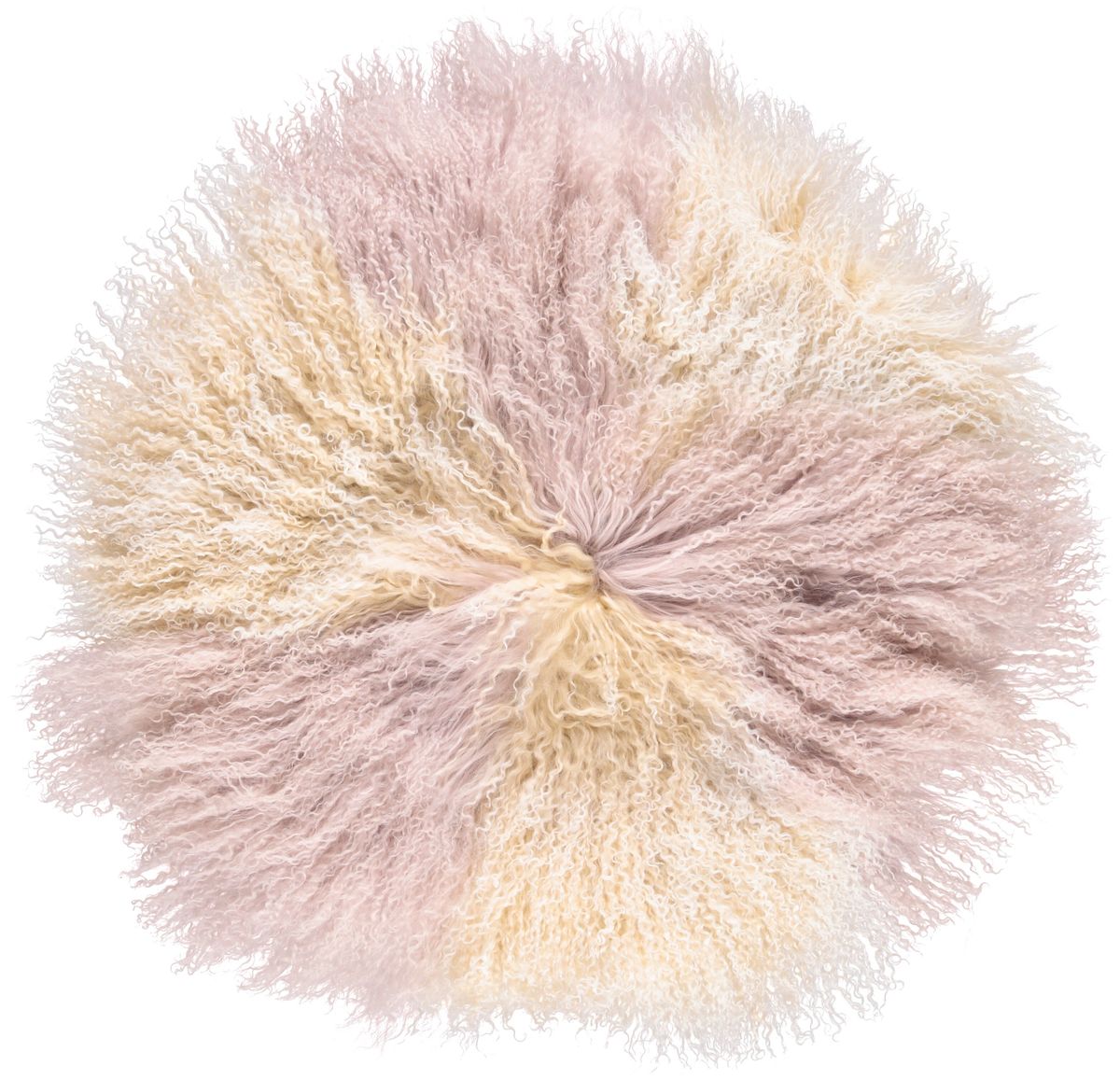 Lambskin cushion | Curly | Tibet | Ø45 cm, Ø62 cm &amp; Ø38 cm