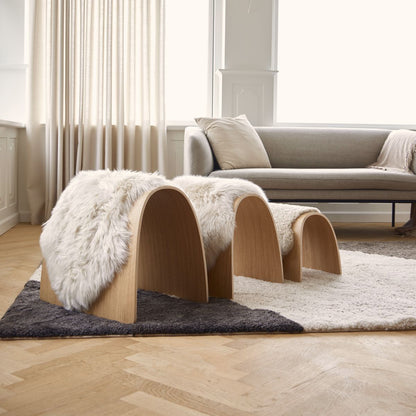 Sheep Stool cover | Long-haired | New Zealand