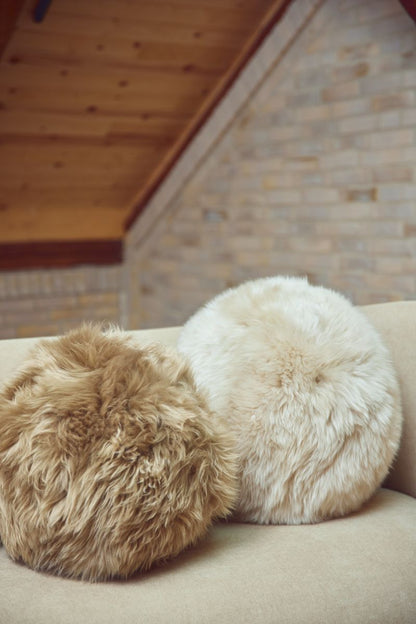 Angelite pillow | Lambskin | Long Hair | New Zealand | Ø30 | Ø25 | Ø35