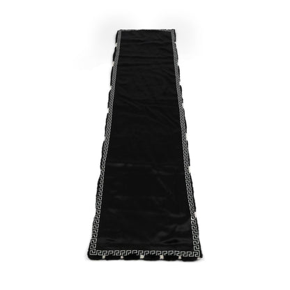 Mink plaid | Back of cashmere | Black/White | 50x220 cm