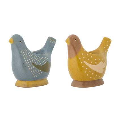 Bloomingville Birdy Egg Beaker, Blue, Stoneware