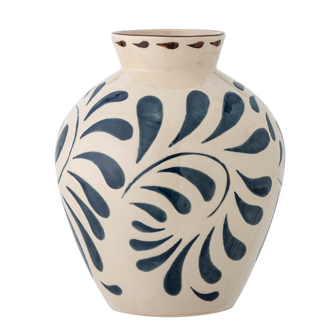 Bloomingville Heikki Vase, Blue, Stoneware