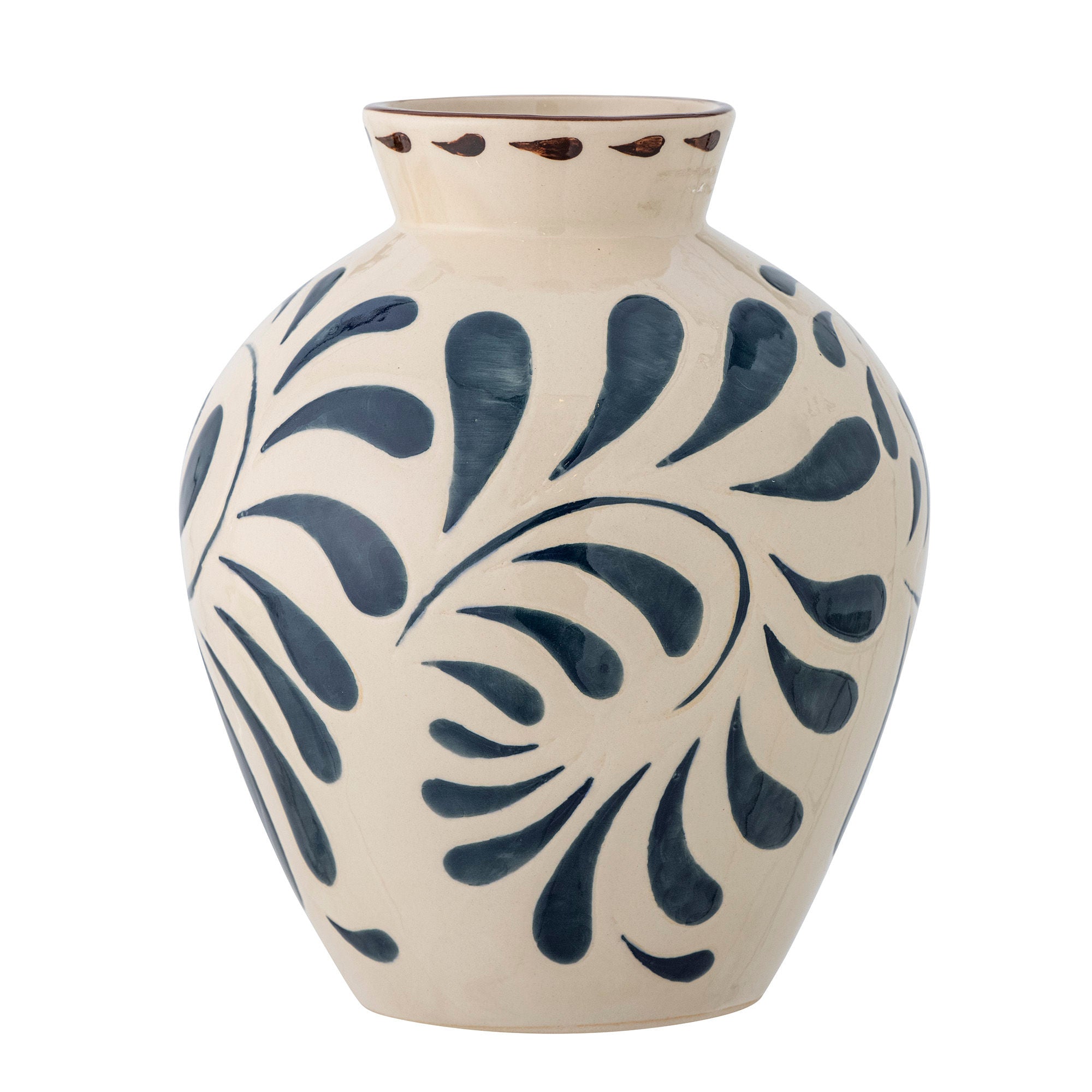 Bloomingville Heikki Vase, Blue, Stoneware