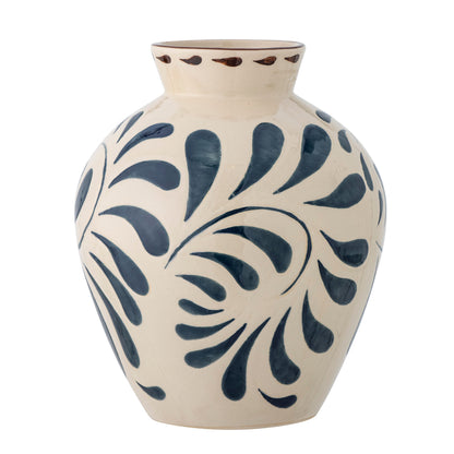 Bloomingville Heikki Vase, Blue, Stoneware