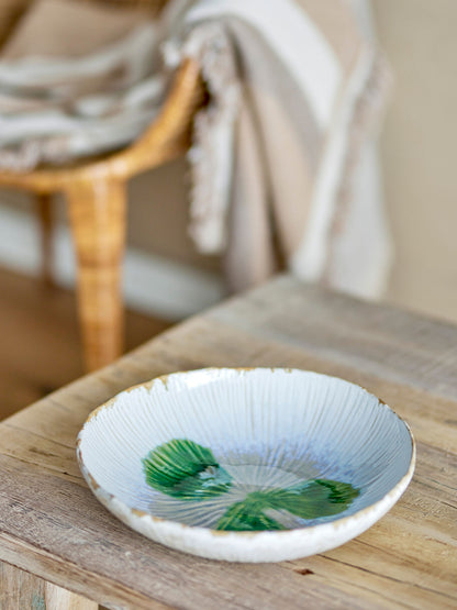 Bloomingville mati bowl, green, stoneware