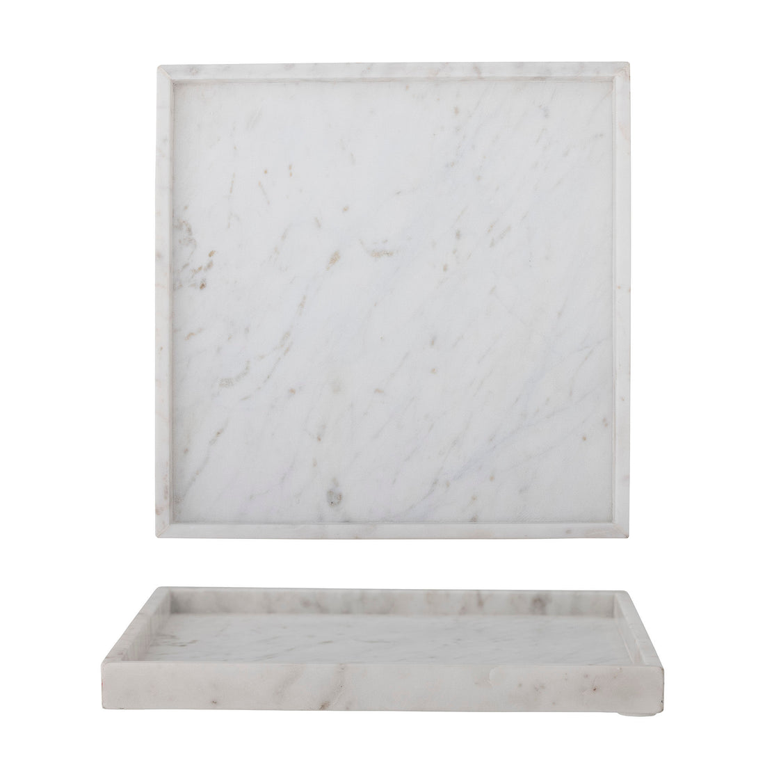 Bloomingville Majsa Fad, White, Marble