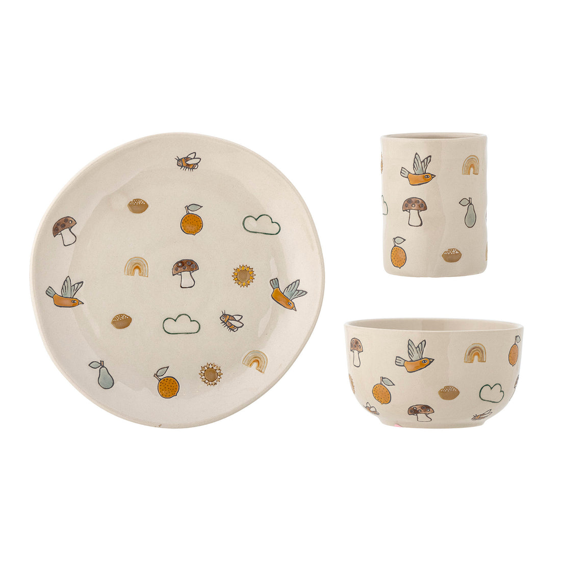 Bloomingville Mini Agnes frame set, white, stoneware