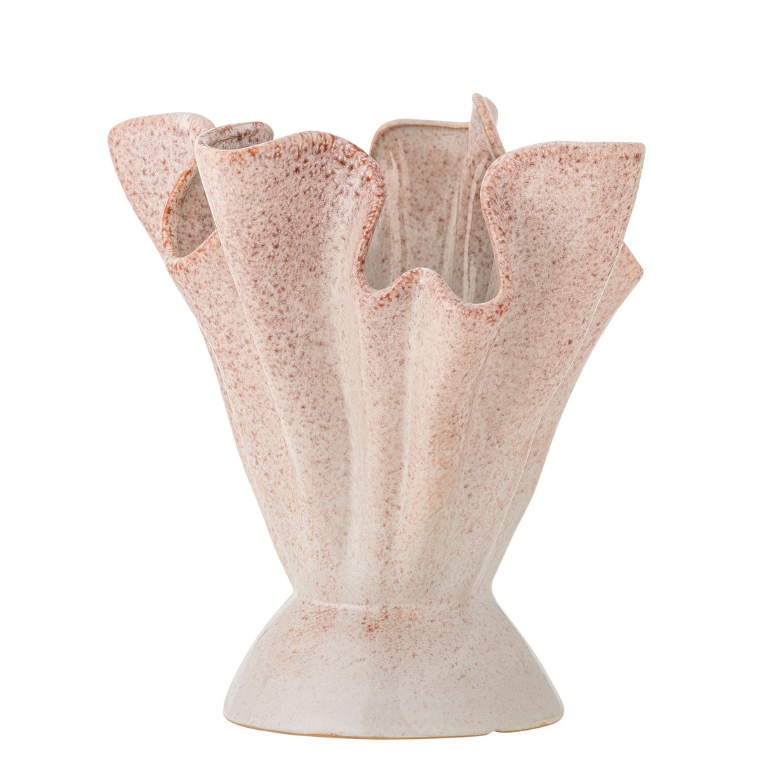 Bloomingville Plier Vase, Rosa, Stoneware