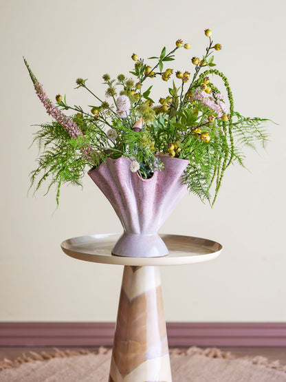 Bloomingville Plier Vase, Rosa, Stoneware