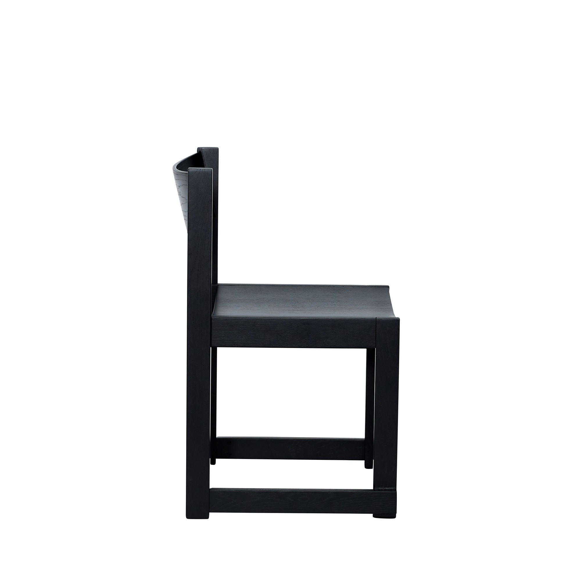 Hübsch forma dining chair black
