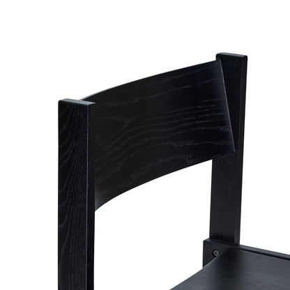 Hübsch forma dining chair black
