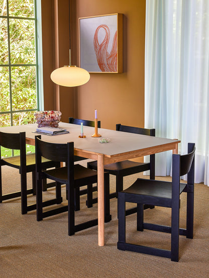 Hübsch forma dining chair black