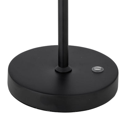 Bloomingville lianna portable lamp, rechargeable, black, metal