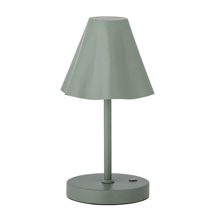 Bloomingville lianna portable lamp, rechargeable, green, metal