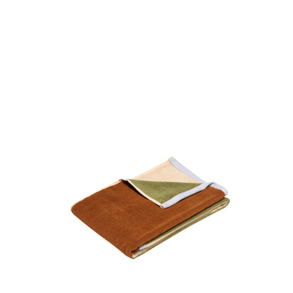 Hübsch Block Towel Small Brown/Multicolor