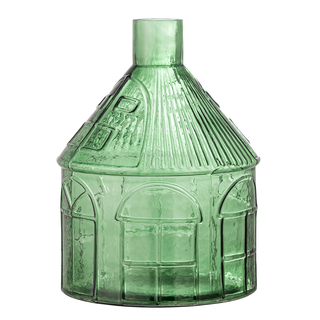 Bloomingville Kamila Vase, Green, Recycled Glass