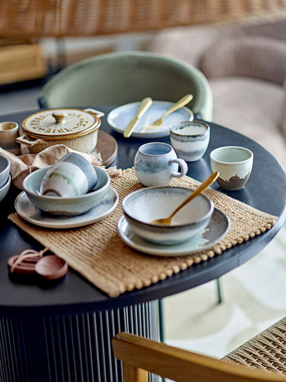 Bloomingville Paula breakfast set, blue, stoneware