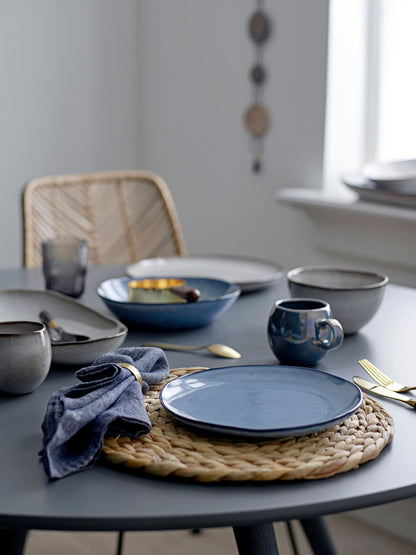 Bloomingville Sandrine table service set, blue, stoneware