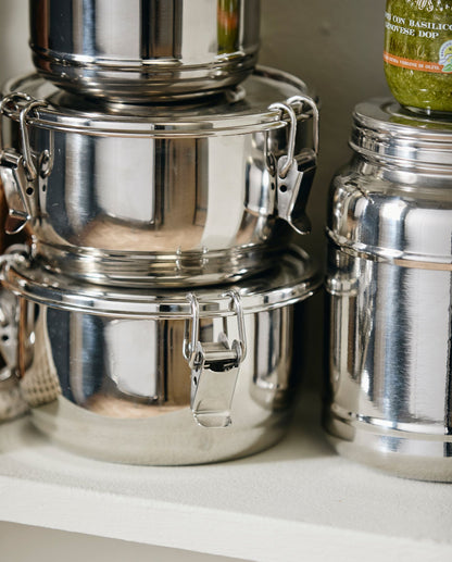 CANI stainless steel storage can with lid - 1100 ml