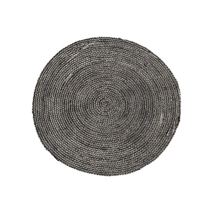 House Doctor - Structure Carpet Ø 100 cm - Black/Gray